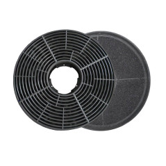Respekta Filtre à Charbon Actif pour Hottes Aspirantes - Lot de 2 - Filtre à Charbon pour Mode Recyclage - MIZ 0058 N