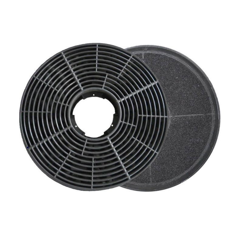 Respekta Filtre à Charbon Actif pour Hottes Aspirantes - Lot de 2 - Filtre à Charbon pour Mode Recyclage - MIZ 0058 N