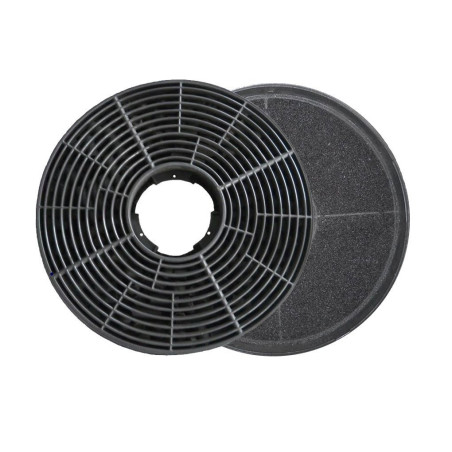 Respekta Filtre à Charbon Actif pour Hottes Aspirantes - Lot de 2 - Filtre à Charbon pour Mode Recyclage - MIZ 0058 N