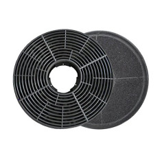 Respekta Filtre à Charbon Actif pour Hottes Aspirantes - Lot de 2 - Filtre à Charbon pour Mode Recyclage - MIZ 0058 N