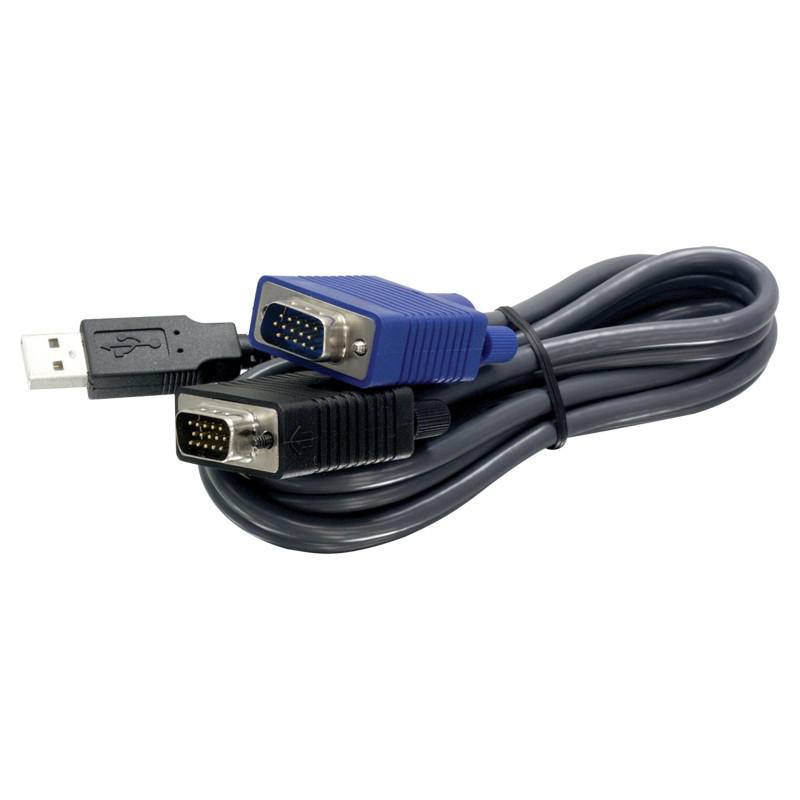 Trendnet - Câble KVM USB/VGA 4,50M TK-CU15 Trendnet - Câble KVM USB/VGA 4,50M TK-CU15