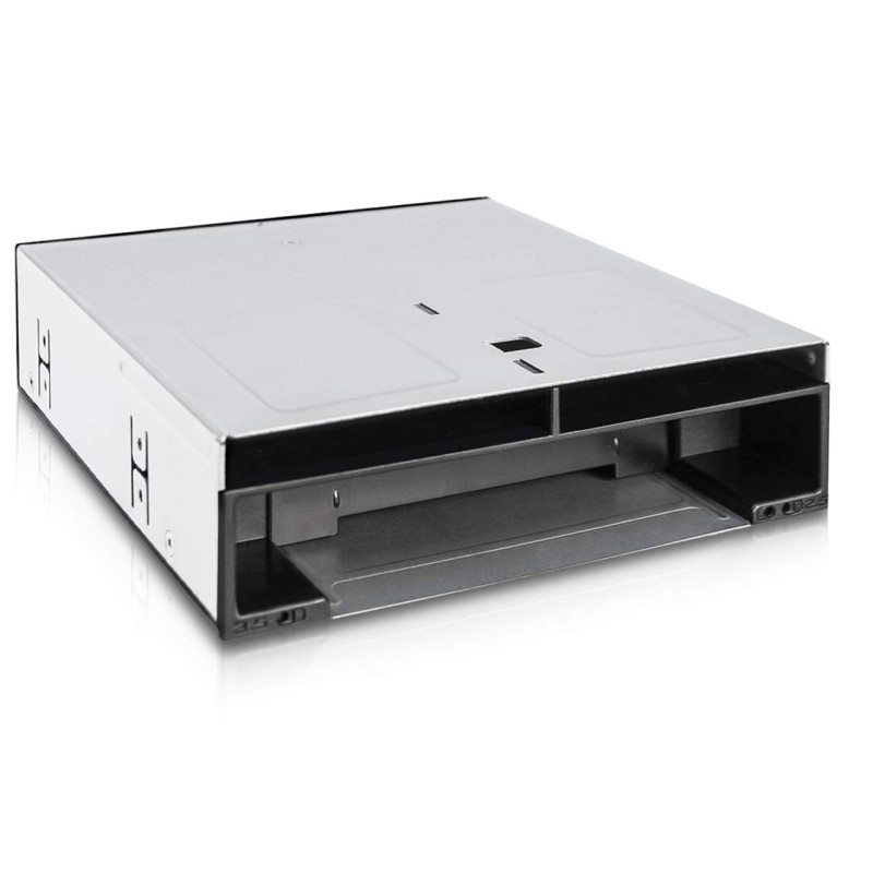 Icy Dock Rack Mobile, boîtier de Rack pour Disque Dur, boitier d'accueil Interne Hot Swap pour Deux SSD ou HDD 2,5" et 3,5" SATA Icy Dock Rack Mobile, boîtier de Rack pour Disque Dur, boitier d'accueil Interne Hot Swap pour Deux SSD ou HDD 2,5" et 3,5" SATA