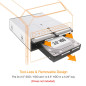 Icy Dock Rack Mobile, boîtier de Rack pour Disque Dur, boitier d'accueil Interne Hot Swap pour Deux SSD ou HDD 2,5" et 3,5" SATA Icy Dock Rack Mobile, boîtier de Rack pour Disque Dur, boitier d'accueil Interne Hot Swap pour Deux SSD ou HDD 2,5" et 3,5" SATA