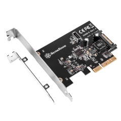 Silverstone SST-ECU02-E - SuperSpeed 2X USB 3.1 Interne Gen2, Carte d'extension PCI-E Version 2.0 x2, 16 Gbps, Prise en Charge d