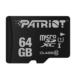 Patriot Memory Carte Mémoire Flash MicroSD LX Serie 64Go - PSF64GMDC10