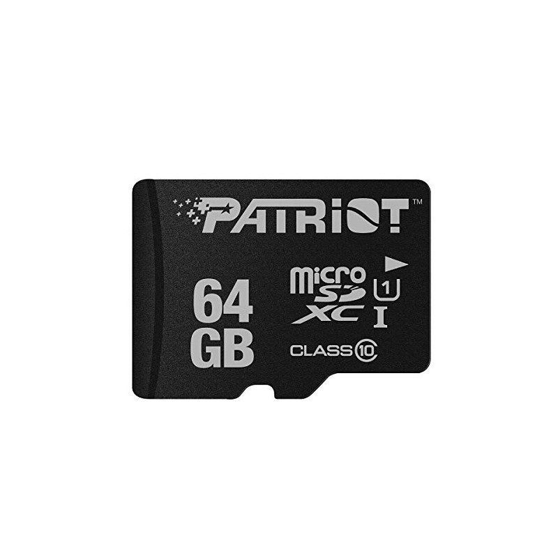 Patriot Memory Carte Mémoire Flash MicroSD LX Serie 64Go - PSF64GMDC10 Patriot Memory Carte Mémoire Flash MicroSD LX Serie 64Go - PSF64GMDC10