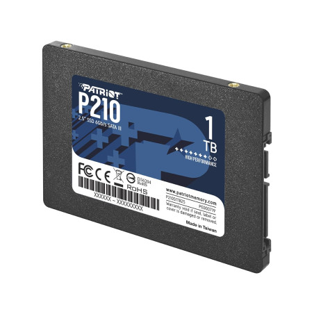 Patriot P210 SSD 1To SATA III Disque Solide Interne 2.5" - P210S1TB25