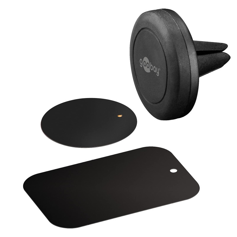 Goobay Universal magnetic holder set, black - for simple, secure attachment in the car Universal magnetic holder set for simple, Goobay Universal magnetic holder set, black - for simple, secure attachment in the car Universal magnetic holder set for simple,
