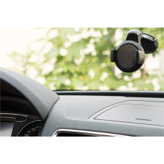Goobay Universal holder with suction cup, black - for simple, secure attachment in the car Universal holder with suction cup for