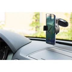 Goobay Universal holder with suction cup, black - for simple, secure attachment in the car Universal holder with suction cup for