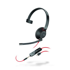 POLY Blackwire C5210 Micro-casque MS USB-C+Jack - 1 écouteur