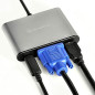 SilverStone SST-EP06C - Concentrateur adaptateur convertisseur USB 3.1 Type C vers VGA/USB Type C/USB Type A SilverStone SST-EP06C - Concentrateur adaptateur convertisseur USB 3.1 Type C vers VGA/USB Type C/USB Type A
