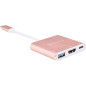 SilverStone SST-EP08P - Adaptateur convertisseur USB 3.1 Type C vers HDMI 4K/USB Type C/USB Type A, rose SilverStone SST-EP08P - Adaptateur convertisseur USB 3.1 Type C vers HDMI 4K/USB Type C/USB Type A, rose