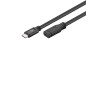Goobay 45393 Rallonge USB-C USB 3.1 1re Génération, Noir Goobay 45393 Rallonge USB-C USB 3.1 1re Génération, Noir