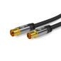 Goobay 70367 Câble D'Antenne TV (Type 135 dB), Blindé 4 Fois, Noir, 2m Longueur Goobay 70367 Câble D'Antenne TV (Type 135 dB), Blindé 4 Fois, Noir, 2m Longueur