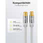 Goobay 70317 Câble D'Antenne TV (Type 135 dB), Blindé 4 Fois, Blanc, 2m Longueur Goobay 70317 Câble D'Antenne TV (Type 135 dB), Blindé 4 Fois, Blanc, 2m Longueur