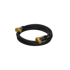 goobay Câble D'Antenne SAT (Type 135 dB), Blindé 4 Fois, Noir, 3m Longueur - 70578