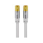 Câble D'Antenne SAT (Type 135 dB), Blindé 4 Fois, Blanc, 1m Longueur - 70598 Câble D'Antenne SAT (Type 135 dB), Blindé 4 Fois, Blanc, 1m Longueur - 70598