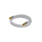 Câble D'Antenne SAT (Type 135 dB), Blindé 4 Fois, Blanc, 1m Longueur - 70598 Câble D'Antenne SAT (Type 135 dB), Blindé 4 Fois, Blanc, 1m Longueur - 70598