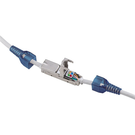 goobay ADAPTADOR DE RED RJ45 CAT 6A [1X LSA - 1X LSA] GRIS, AZUL