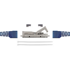 goobay ADAPTADOR DE RED RJ45 CAT 6A [1X LSA - 1X LSA] GRIS, AZUL