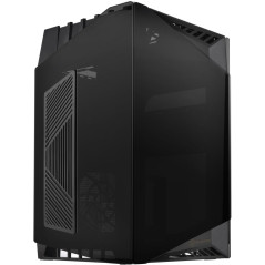 SilverStone Technology LD03-AF Boîtier Mini-ITX Version Airflow Verre trempé à Quatre côtés Ventilateur de 120 mm x 2 pré-instal