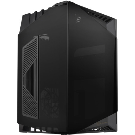 SilverStone Technology LD03-AF Boîtier Mini-ITX Version Airflow Verre trempé à Quatre côtés Ventilateur de 120 mm x 2 pré-instal