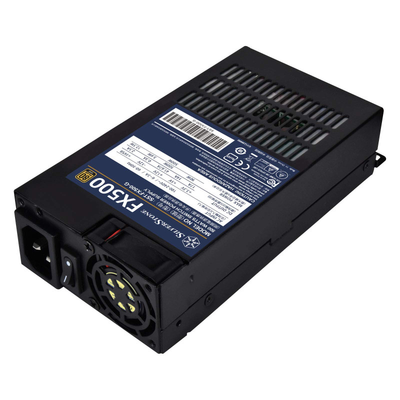 Silverstone FX500 unité d'alimentation d'énergie 500 W 20+4 pin ATX Flex ATX Noir Silverstone FX500 unité d'alimentation d'énergie 500 W 20+4 pin ATX Flex ATX Noir