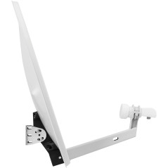 TechniSat TECHNITENNE 60 - Antenne parabolique pour 2 participants (Installation Satellite numérique de 60 cm, kit Complet Compr