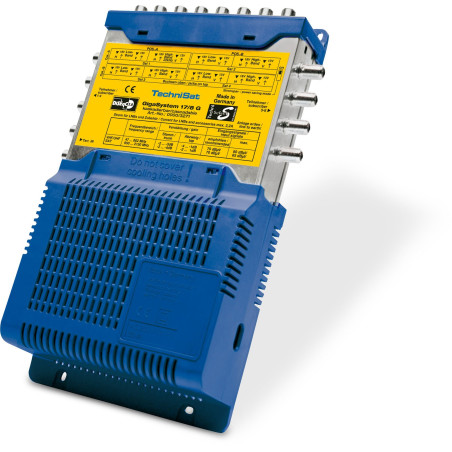 TechniSat GigaSystem 17/8 G TV Set-Top Boxe Satellite, Terrestre Bleu, Jaune - TV Set-Top Boxes (Satellite, Terrestre, Bleu, Jau