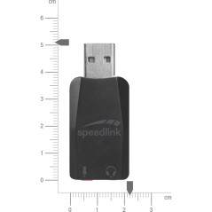 Speedlink Vigo Carte Son USB avec entrée Microphone et Casque (Forme Compacte, Poids Réduit, Raccordement USB)