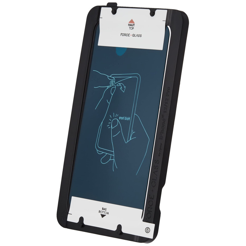 Protection d écran Forceglass pour iPhone 12 et 12 Pro Transparent