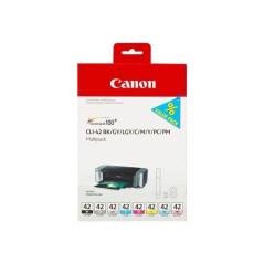 Confezione multipla Canon CLI-42 BK/GY/LG/C/M/Y/PC/PM - Confezione da 8