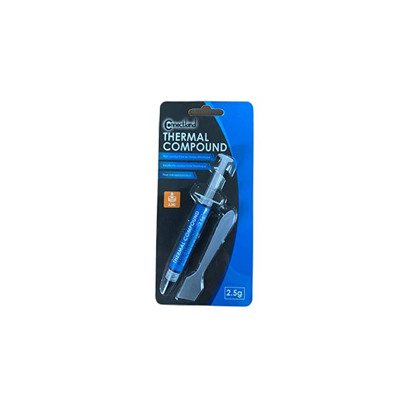 Pâte thermique 2.5g argentée pour processeur Connectland