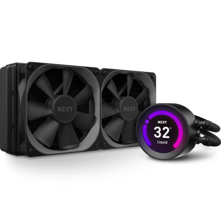 NZXT Kraken Z53 240 mm - RL-KRZ53-01 - Kit Watercooling All-In-One pour CPU - Écran LCD personnalisable - Connecteur RGB - Venti
