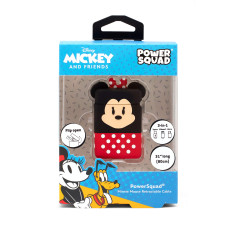 Disney Minnie Mouse Chargeur rétractable USB 3 en 1