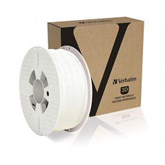 Verbatim PET-G Filament 2 85 mm glycol polyéthylène téréphtalate glycol, Blanc, 1