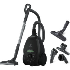 Electrolux Pure D8 GREEN, Aspirateur Traineau avec sac, Incroyablement Silencieux, 57dB, Ecoresponsable, 75% de matériaux recycl
