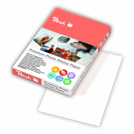 Peach Papier photo premium, Brillant, 10x15cm 260 gsm, 50 feuilles