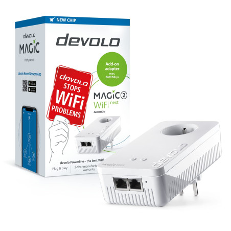 Devolo Magic 2 WiFi Next 1200 Mbit/s Ethernet/LAN Blanc 1 pièce(s)