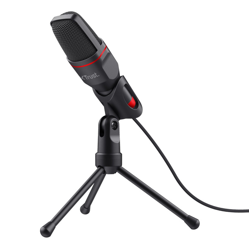 Trust Gaming GXT 212 Mico Microphone USB (Micro PC avec Connexions 3,5 mm et USB, Câble de 1,80 m, sur Trépied) Noir Trust Gaming GXT 212 Mico Microphone USB (Micro PC avec Connexions 3,5 mm et USB, Câble de 1,80 m, sur Trépied) Noir