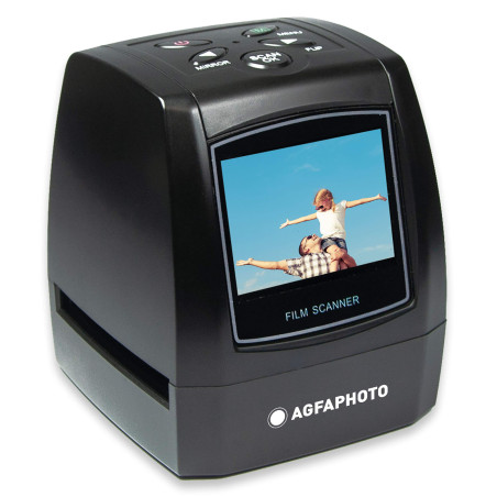 AgfaPhoto Realiview AFS100 – Scanner Numérique de Films, Négatifs 35mm/135 et Diapositives (10MP, Écran LCD 2.4'') - Noir