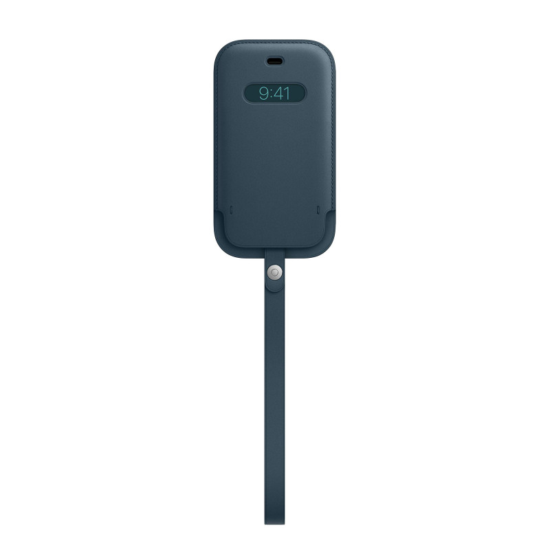 Apple Housse en Cuir avec MagSafe (pour iPhone 12 Mini) - Bleu Baltique