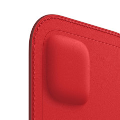 Apple Housse en Cuir avec MagSafe (pour iPhone 12 Mini) - (Product) Red