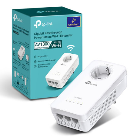 TP-Link TL-WPA8631P CPL WiFi AV1300 Adaptateur Réseau, Homeplug AV2 1300Mbps, Bi-Bande WiFi AC1200Mbps, Boitier CPL WiFi Etherne