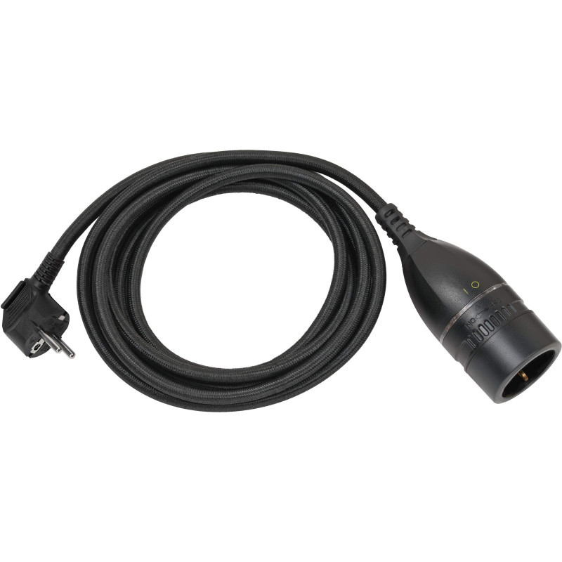 Brennenstuhl Rallonge 3 m pour l'intérieur (câble Textile de 3 m, pour Une Utilisation en intérieur, rallonge avec Interrupteur Brennenstuhl Rallonge 3 m pour l'intérieur (câble Textile de 3 m, pour Une Utilisation en intérieur, rallonge avec Interrupteur
