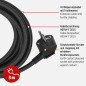 Brennenstuhl Rallonge 3 m pour l'intérieur (câble Textile de 3 m, pour Une Utilisation en intérieur, rallonge avec Interrupteur Brennenstuhl Rallonge 3 m pour l'intérieur (câble Textile de 3 m, pour Une Utilisation en intérieur, rallonge avec Interrupteur