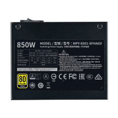 Cooler Master V850 SFX Gold, Prise EU - 850W 80 PLUS Gold, Alimentation Modulaire PC SFF/Mini-ITX, Ventilateur Hydrodynamique Si