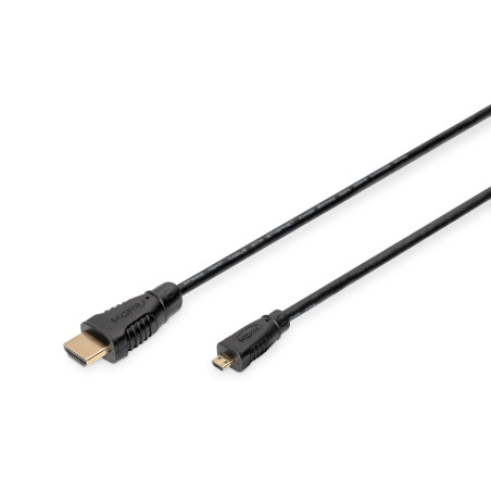 DIGITUS Câble de raccordement AK-330115-010-S 1.00 m noir