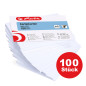 Herlitz-10621308 - fiches, A5, blanc,VE=100